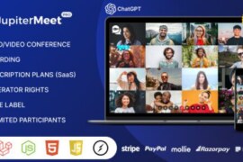 JupiterMeet Pro v1.8.2 Nulled – White Label Video Conference with ChatGPT & SaaS Script