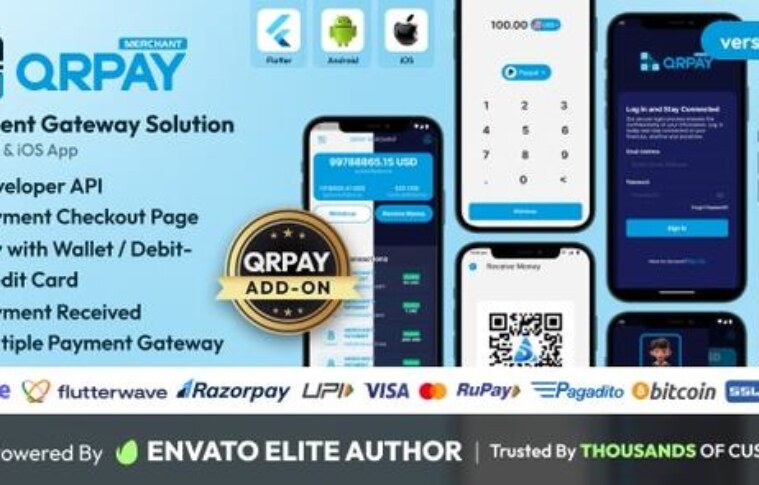 QRPay Merchant v4.9.0 – Payment Gateway Solution App Source