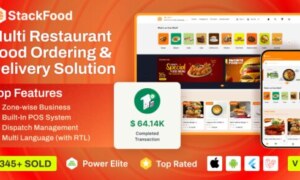 StackFood Multi Restaurant v7.9 Nulled – Food Delivery App with Laravel Admin and Restaurant Panel Source