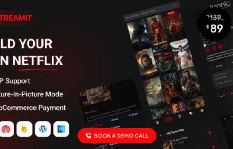 Streamit v9.1.0 – Movie, TV Show, Video Streaming Flutter App with WordPress Backend Source Code