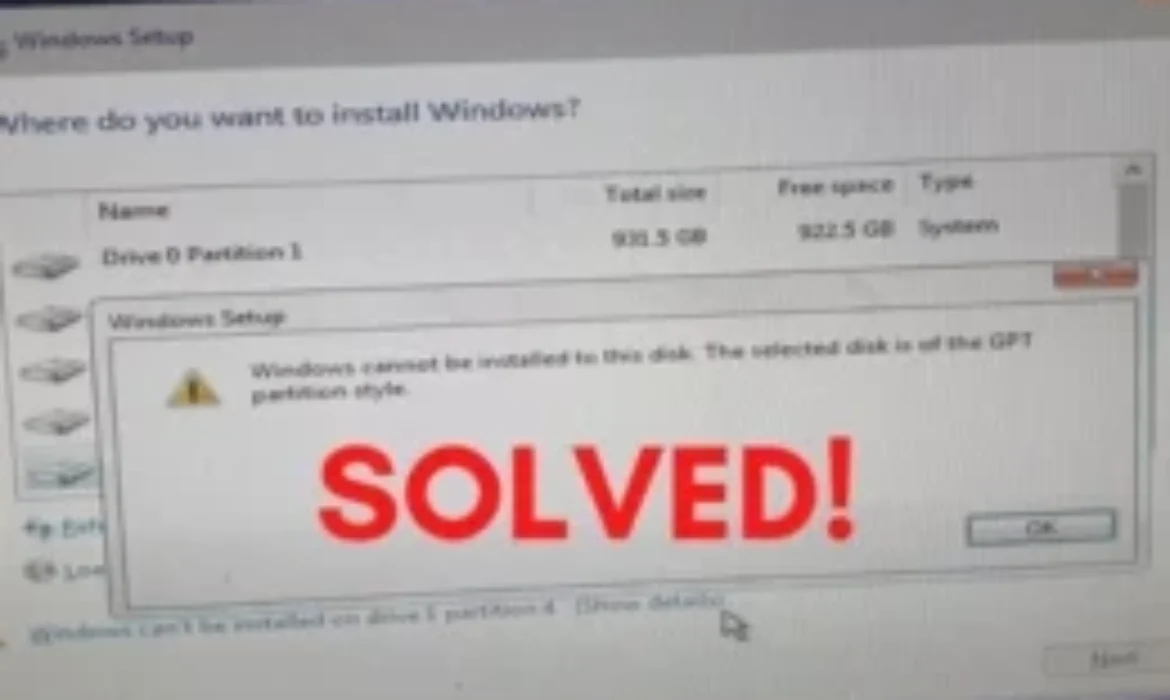 How-to-Fix-the-Windows-Cannot-Be-Installed-to-This-Disk-Error